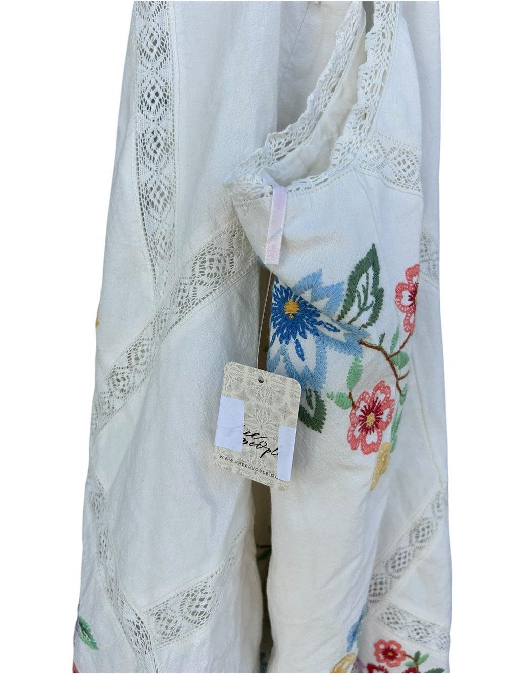 NWT Free People Willow Embroidered Mini Dress - Size Small - White - Cottagecore - Picture 11 of 16